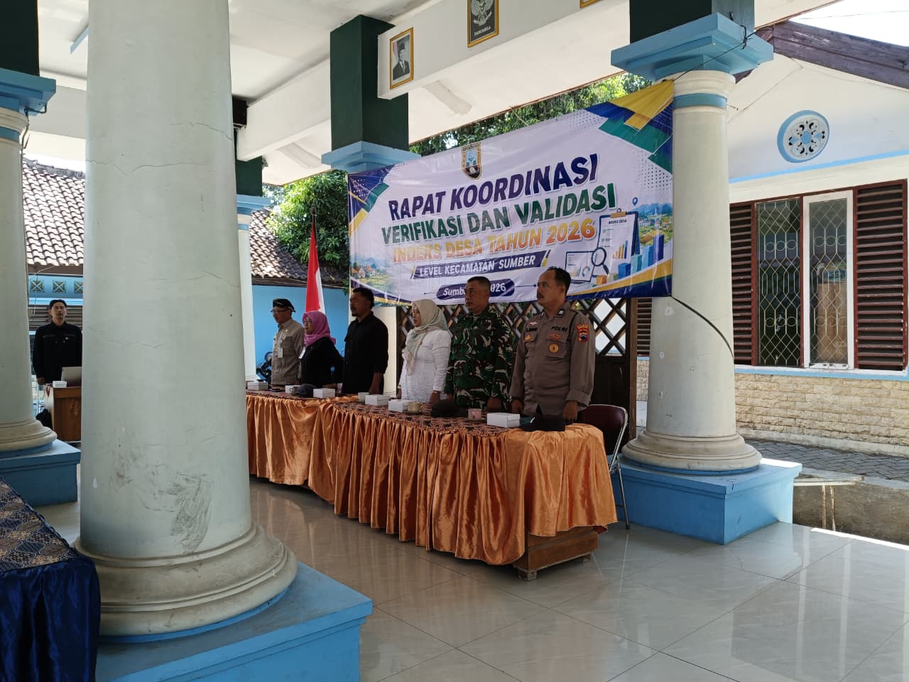 Rapat Koordinasi verifikasi dan Validasi Indeks Desa Kecamatan Sumber