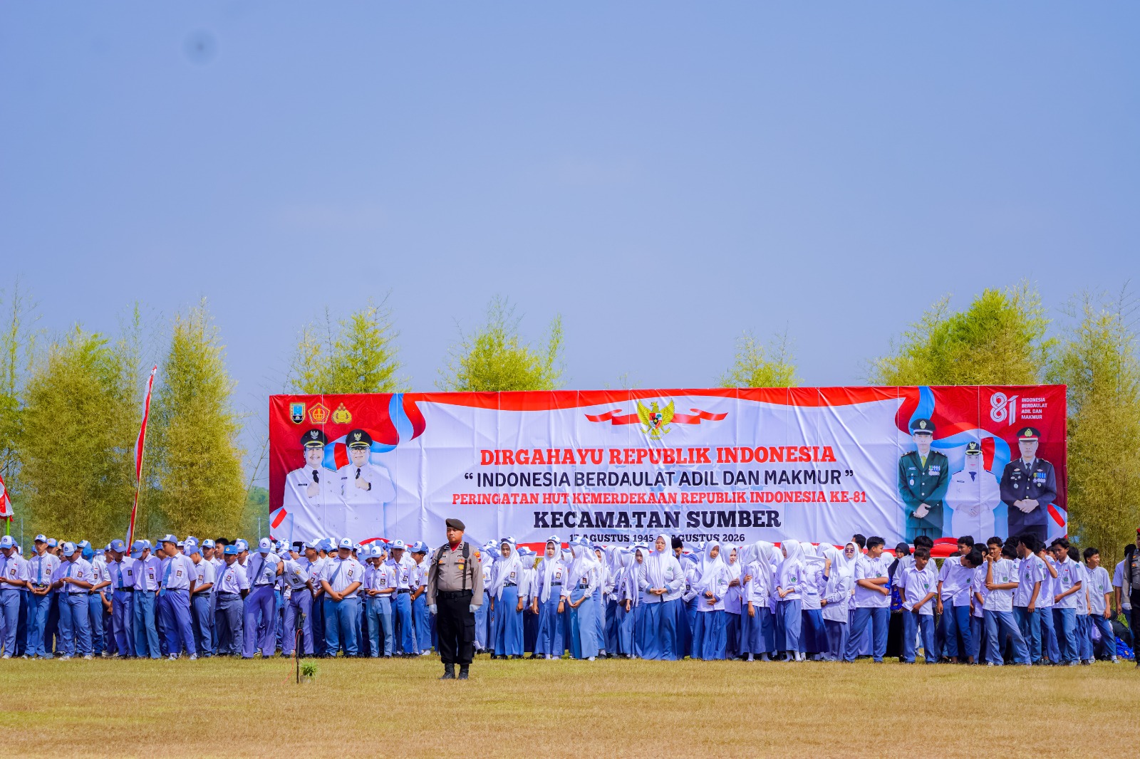 Upacara Peringatan HUT Kemerdekaan Republik Indonesia ke-81 Tahun 2026 Kecamatan Sumber